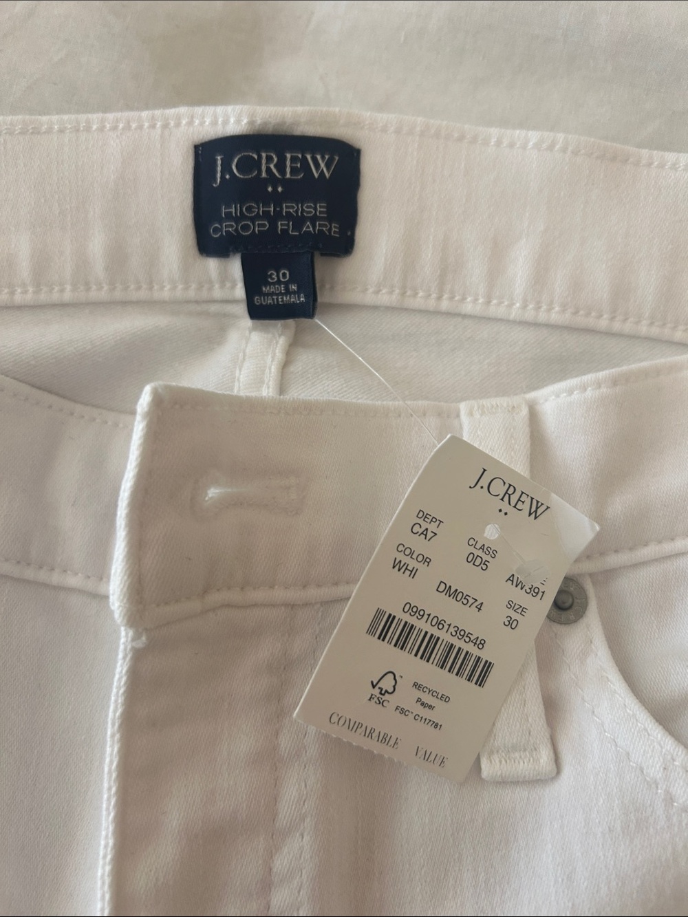 J CREW WHITE JEANS💋NWT - Picture 4 of 11